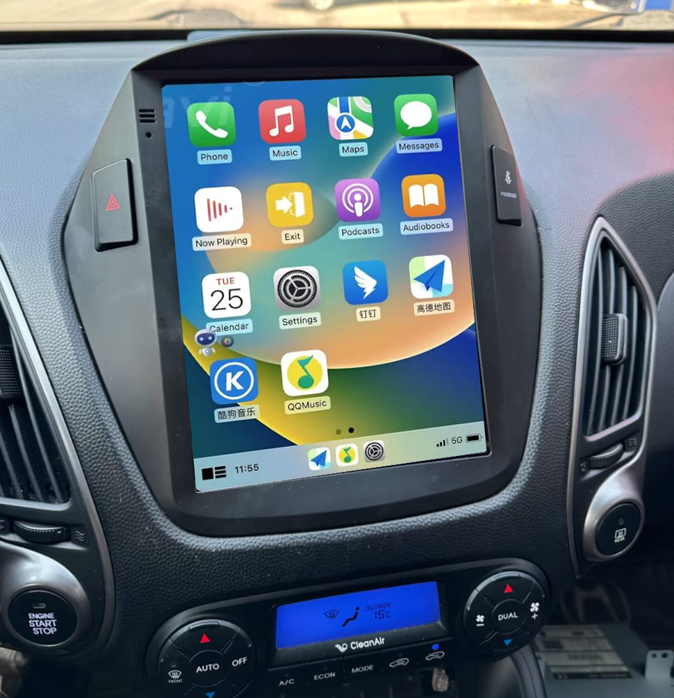 Hyundai ix35 2009-2015 9.7" Tesla Style Wireless Apple CarPlay Android Auto Bluetooth Radio Stereo