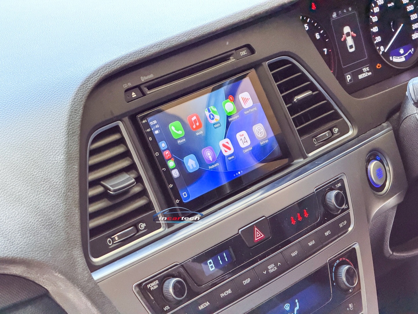 Hyundai Sonata 2014-2017 7" Wireless Apple CarPlay Android Auto Bluetooth Radio upgrade