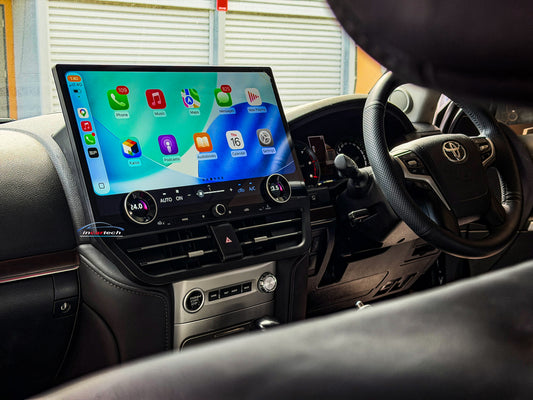 Toyota Landcruiser LC200 15-24 VX, Sahara 19.8" Screen GPS Wireless Apple CarPlay Android Auto Stereo Upgrade