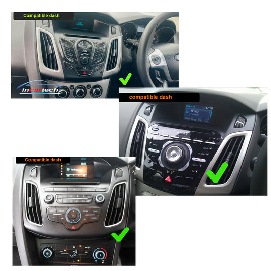 Ford Focus 2012-2018 Wireless Apple CarPlay Android Auto Radio stereo GPS Camera 9" touchscreen