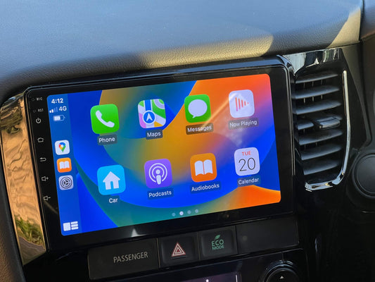 Mitsubishi Outlander 2013-2020 GPS Bluetooth Stereo Wireless Apple Carplay Android Auto Headunit