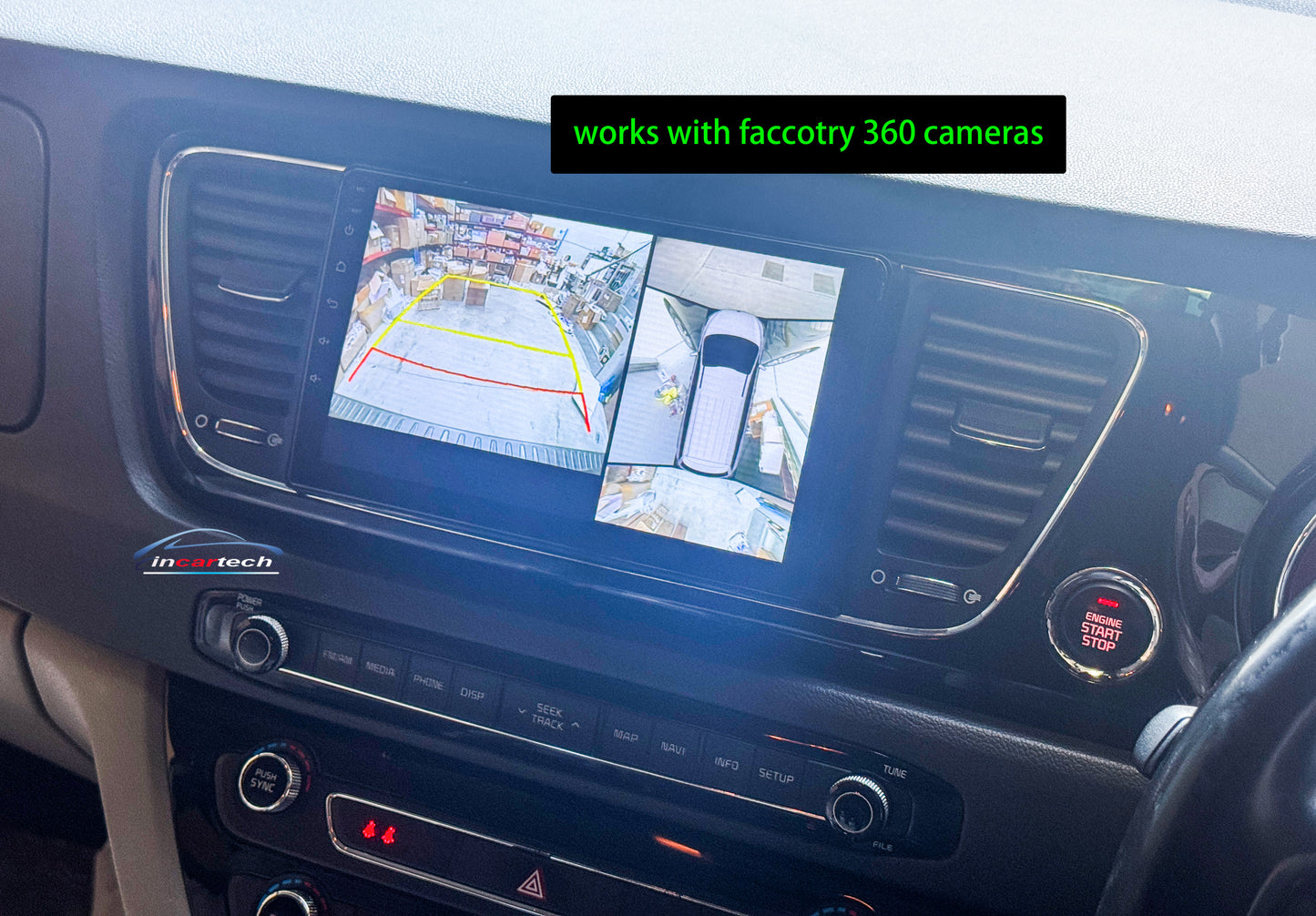 Kia Carnival 2015+ Wireless Apple CarPlay Android auto GPS Bluetooth Stereo Radio