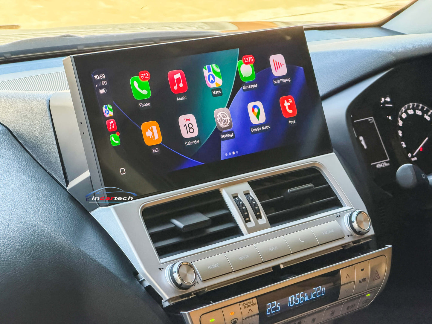 Toyota Prado 150 17-24 12.3" Wide screen GPS Wireless Apple CarPlay Android Auto Stereo