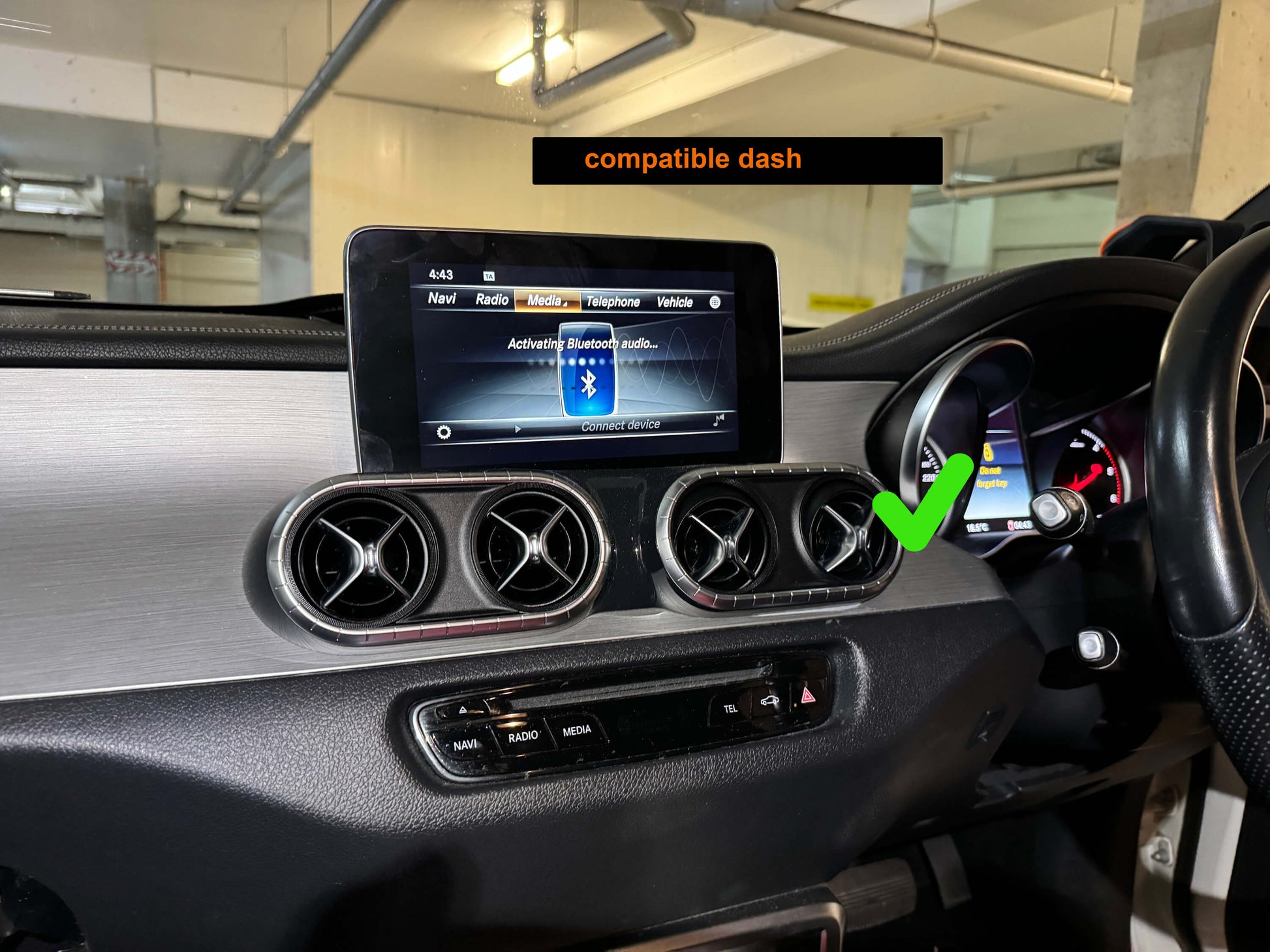 Mercedes Benz X CLASS (W470) 12.3 inch touchscreen aftermarket screen upgrade Car stereo wireless Carplay and wireless android auto 2015-2021 