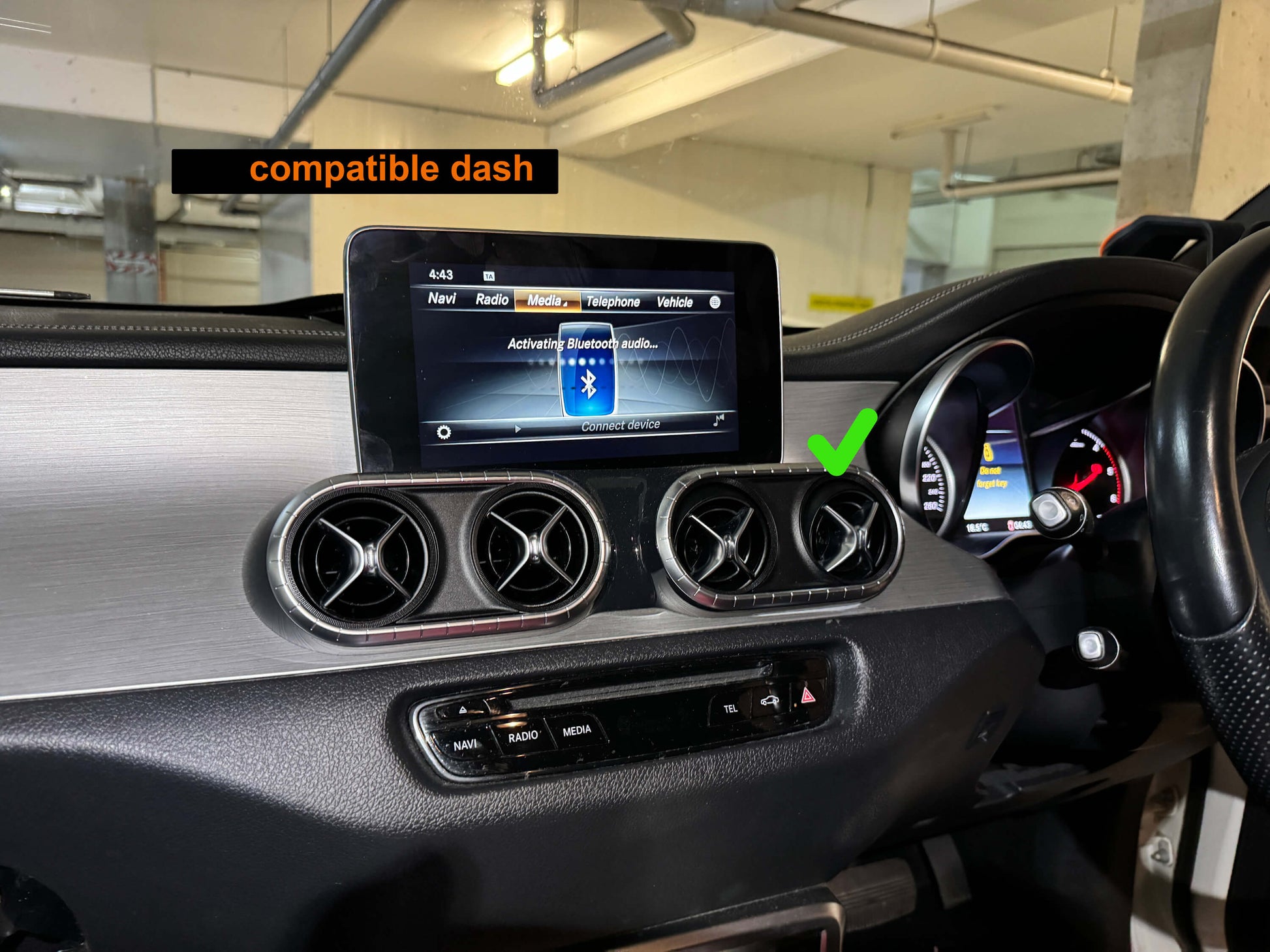 Mercedes Benz X CLASS 2015-2019 (W470) Add Wireless Carplay & Android Auto MMI Retrofit integration interface