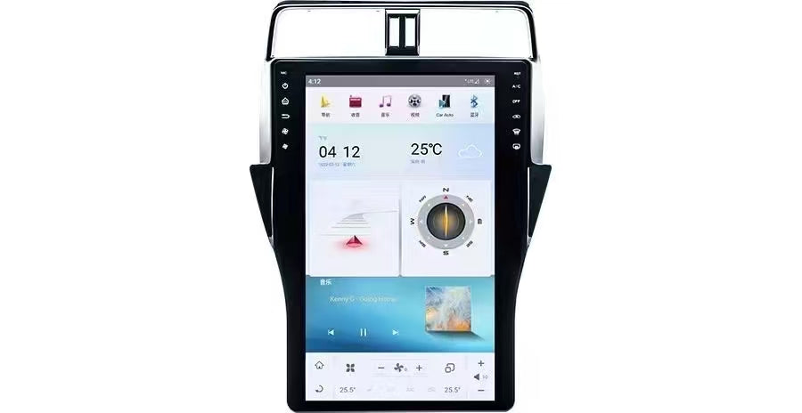 Toyota Prado 150 17-24 15.6" Tesla style Screen GPS Wireless CarPlay Android Auto Stereo