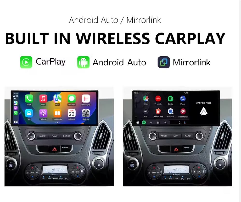 Incartech wireless Apple CarPlay, wireless Android Auto
