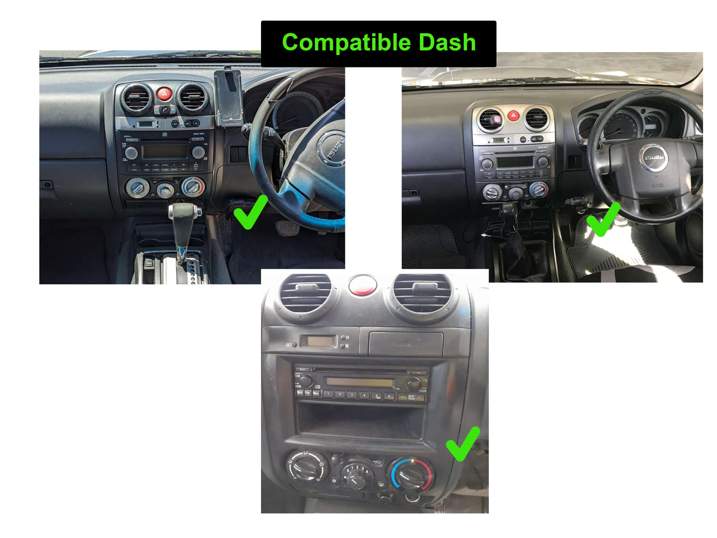 Isuzu Dmax 2009-2012 GPS 7" touchscreen Wireless CarPlay Android Auto stereo