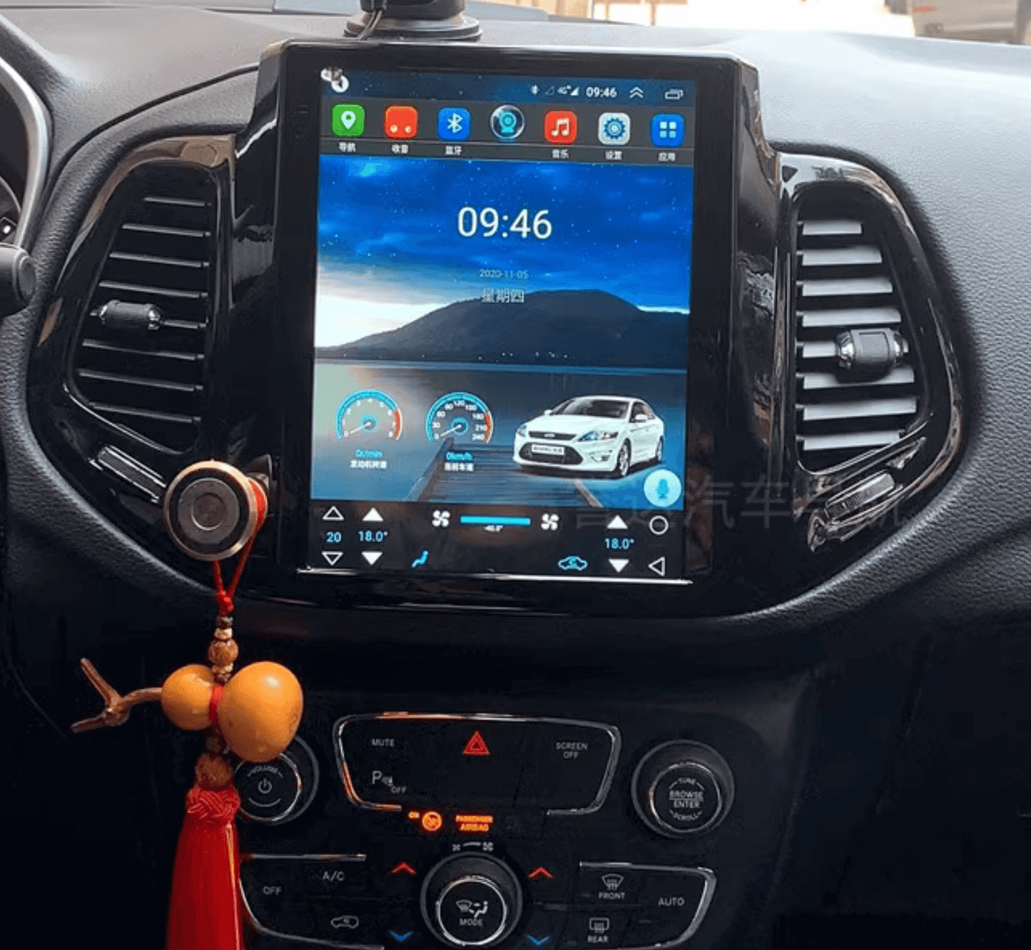 Jeep Compass 2016-2019 10.4" Tesla Style Wireless Apple CarPlay Android Auto Radio upgrade