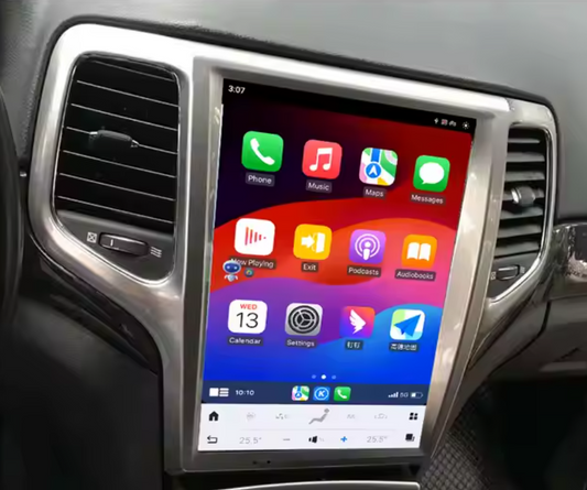 Jeep Grand Cherokee 2011-2013 10.4" Tesla Style Wireless Apple CarPlay Android Auto Radio upgrade