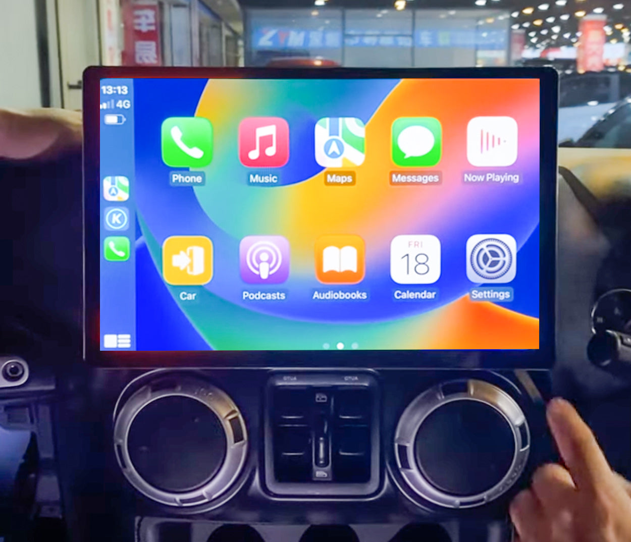 Jeep Wrangler 2007-2018 Wireless Apple CarPlay Android Auto Bluetooth Radio upgrade