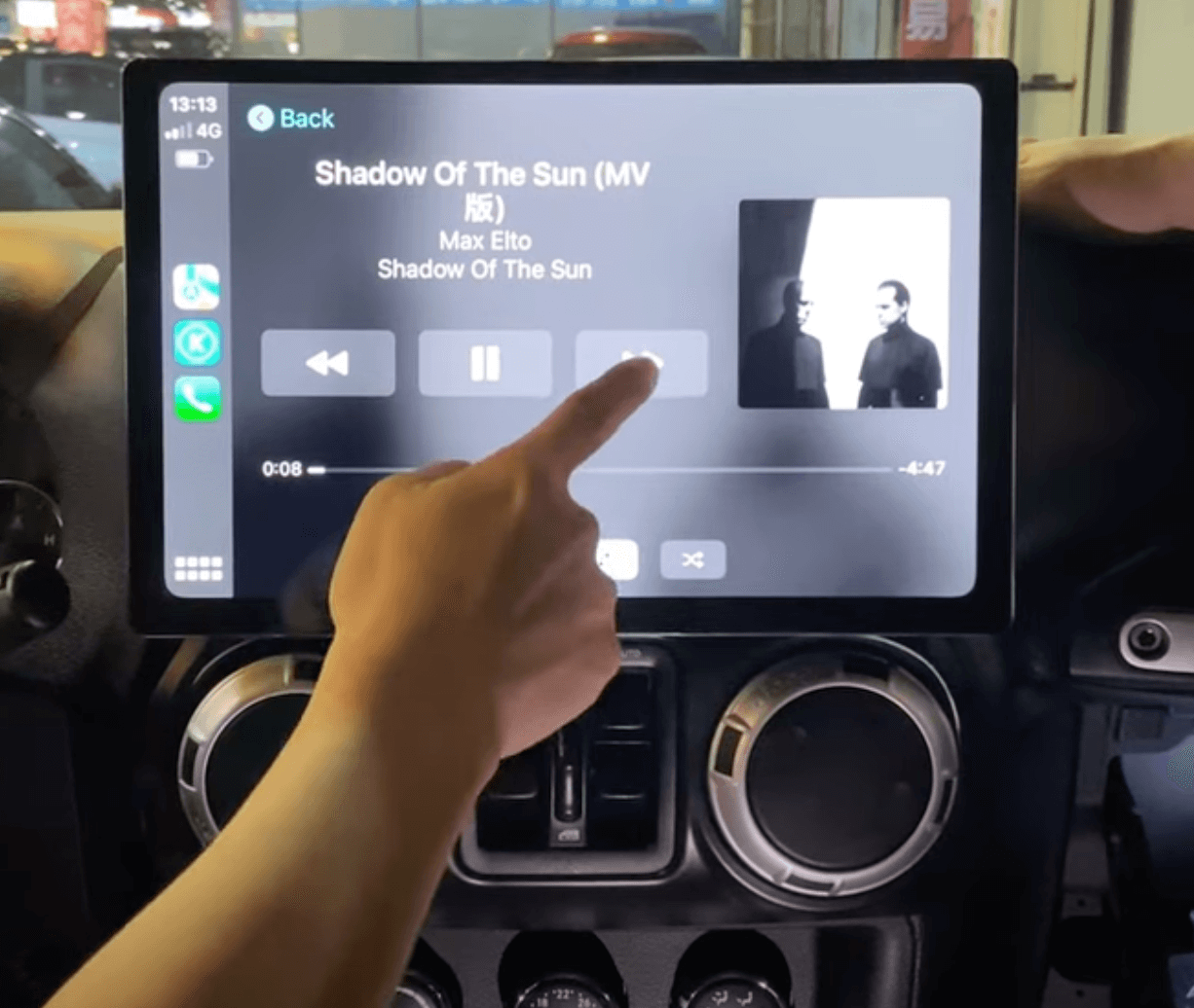 Jeep Wrangler 2007-2018 Wireless Apple CarPlay Android Auto Bluetooth Radio upgrade