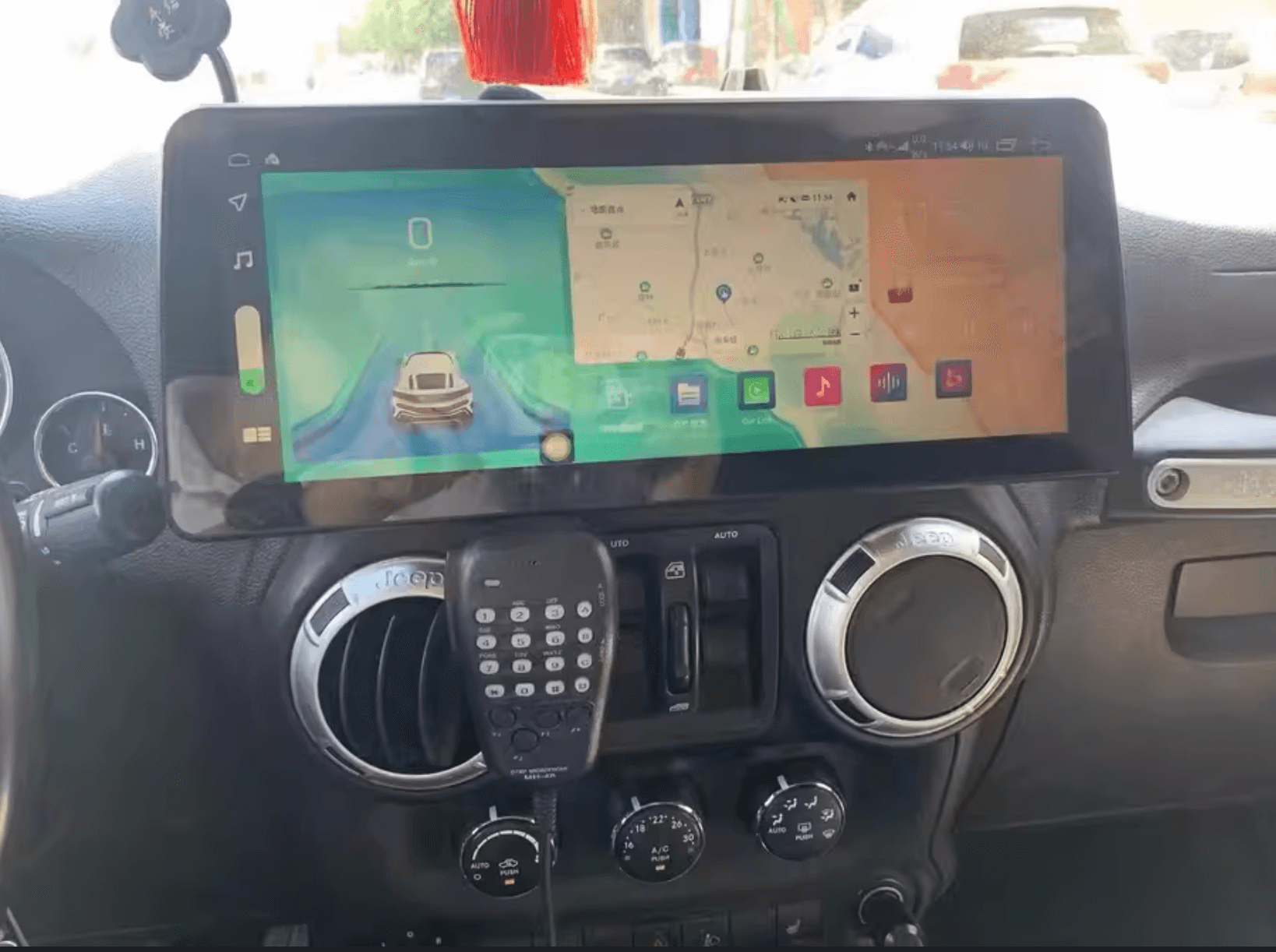 Jeep Wrangler 2007-2018 Wireless Apple Carplay Android auto Bluetooth Radio upgrade