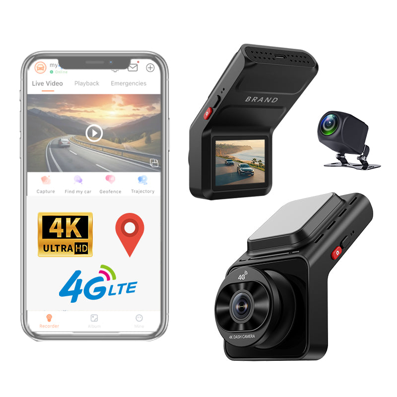 Proline K26 4G Mini Dash Cam – 4K Front & 1080P Rear with ADAS & Remot ...