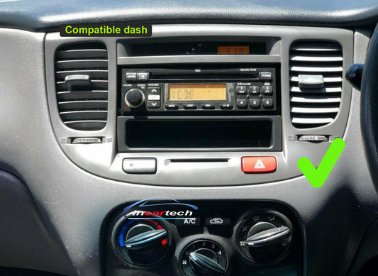 Kia Rio 2005-2011 JB stereo facia 9 inch android  Double din 2 din fascia frame surround