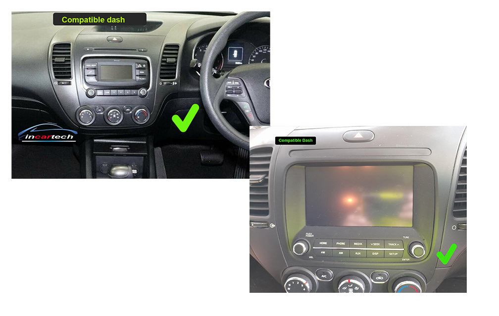 Kia Cerato 2013-2018 13.3" Wireless Apple CarPlay Android auto GPS Stereo Radio