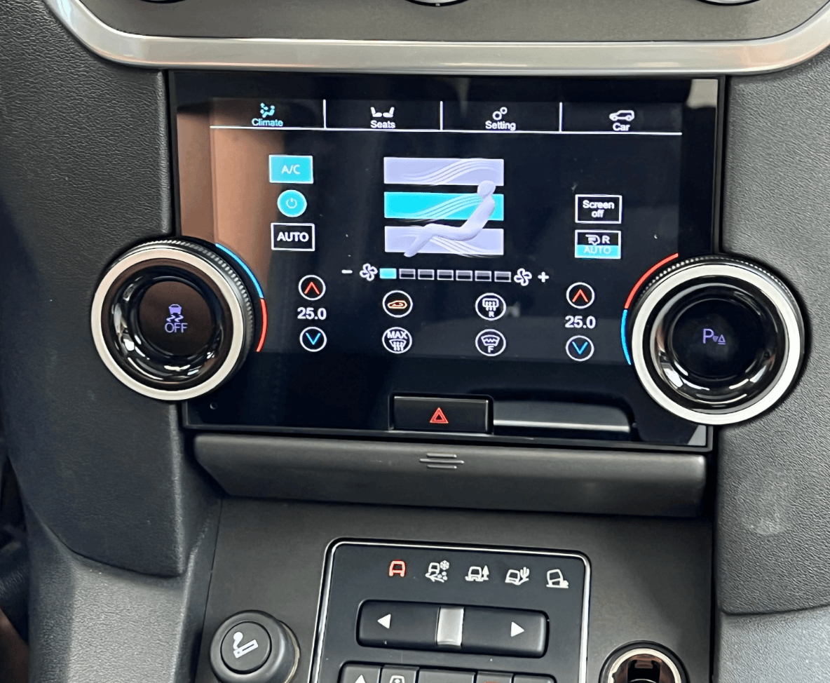 Land Rover Discovery 4  7" Landrover LR4 AC Panel Air conditioning climate control LCD screen HD touch stereo display