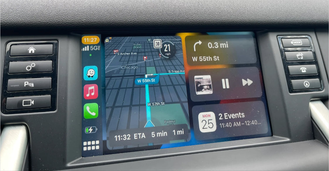 Land Rover Discovery Sport 14-19 Add Wireless CarPlay Android Auto Interface Moduel Retrofit