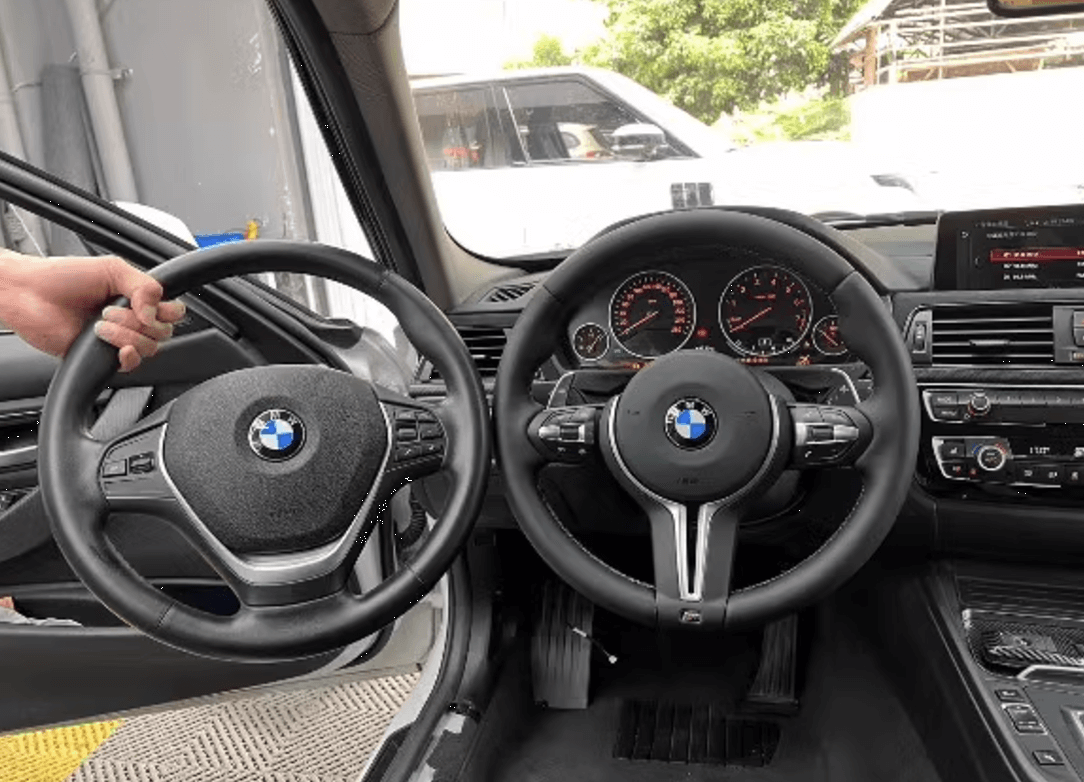 Leather Car Steering Wheel For BMW M M3 M5 M6 F01 F02 F06 F07 F10 F11 F12 F13 F30 F32 F80 F91 E90 E91 E92 Car Accessories , Leather Steering Wheel Cover, Genuine Leather Steering Wheel, Custom Leather Steering Wheel, Premium Leather Car Steering Wheel, Car Steering Wheel Accessories, Steering Wheel Leather Wrap, Automotive Leather Steering Wheel, Luxury Car Steering Wheel Cover, Steering Wheel Protection Leather, Car Interior Leather Upgrades