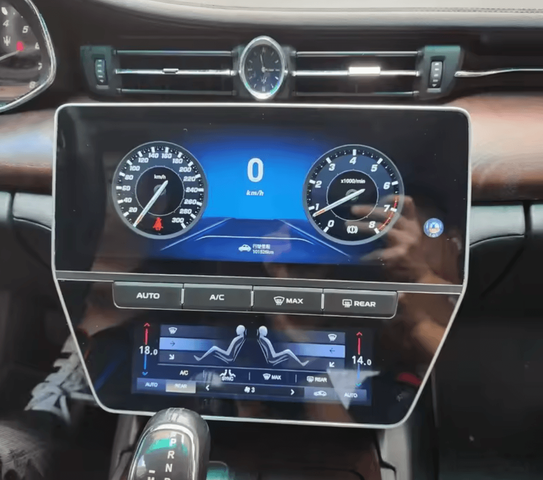 Maserati GranTurismo 07-16 Wireless Apple CarPlay Android Auto Headunit Radio upgrade + aircon panel