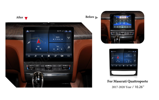 Maserati Quattroporte 17-20 Wireless Apple CarPlay Android Auto Headunit Radio upgrade