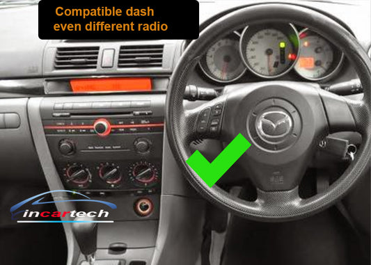 Mazda 3 2003-2008 BK 13.3" Touchscreen Stereo wireless carplay android auto GPS Bluetooth Sat Nav