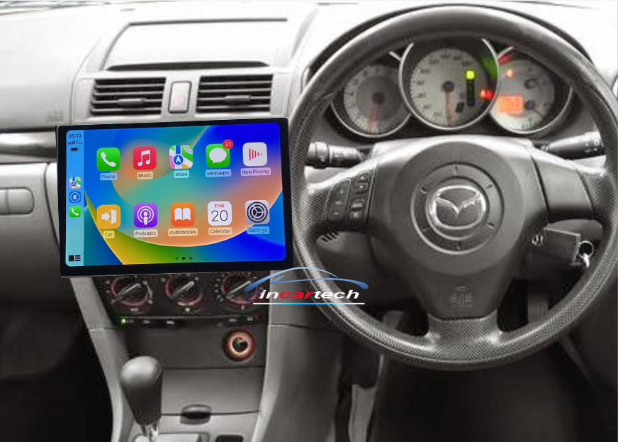 Mazda 3 2003-2008 BK 13.3" Touchscreen Stereo wireless carplay android auto GPS Bluetooth Sat Nav