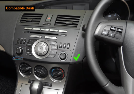 Mazda 3 09-13 BL stereo facia suit both 9 inch android and 7 inch Double din 2 din fascia frame