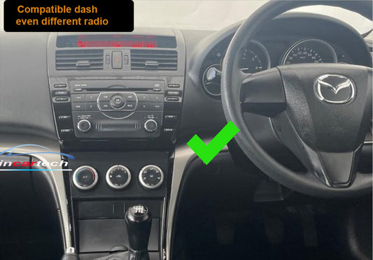 Mazda 6 08-12 GH stereo facia suit both 9 inch android and 7 inch Double din 2 din fascia frame