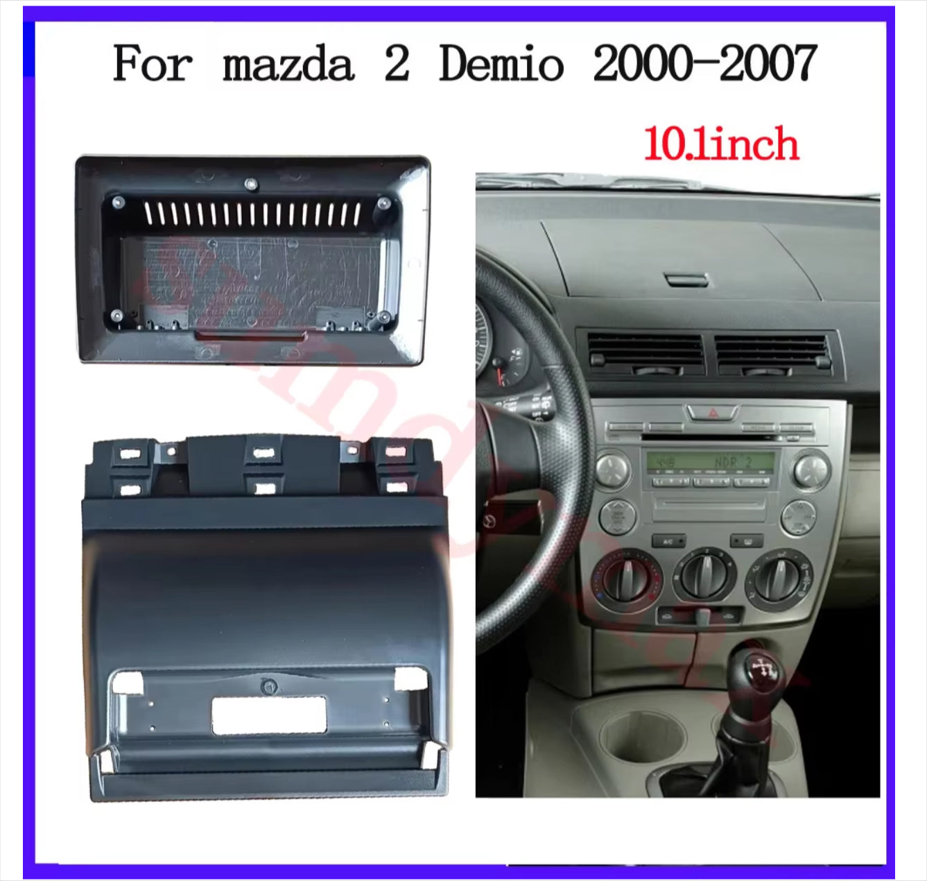 Mazda 2 2002-2006 stereo facia suit both 9 inch android fascia frame