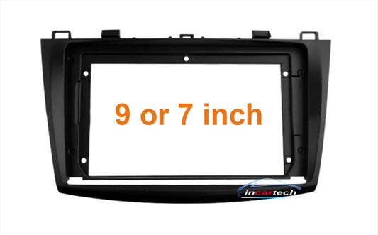 Mazda 3 09-13 BL stereo facia suit both 9 inch android and 7 inch Double din 2 din fascia frame