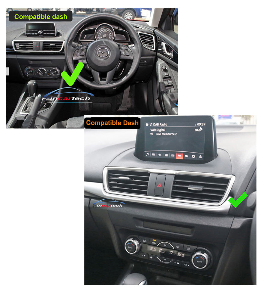 Mazda 3 2013-2018 BM 12.3" Wide Touchscreen Wireless CarPlay Android Auto Stereo sp25