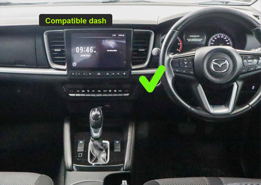 Mazda Bt50 2020-2025 stereo facia suit both 9 inch android and 7 inch Double din 2 din fascia frame