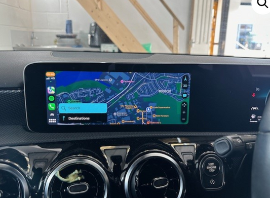 Mercedes Benz A class 2018+ ProLine Wired to Wireless CarPlay Android Auto Adaptor Decorder