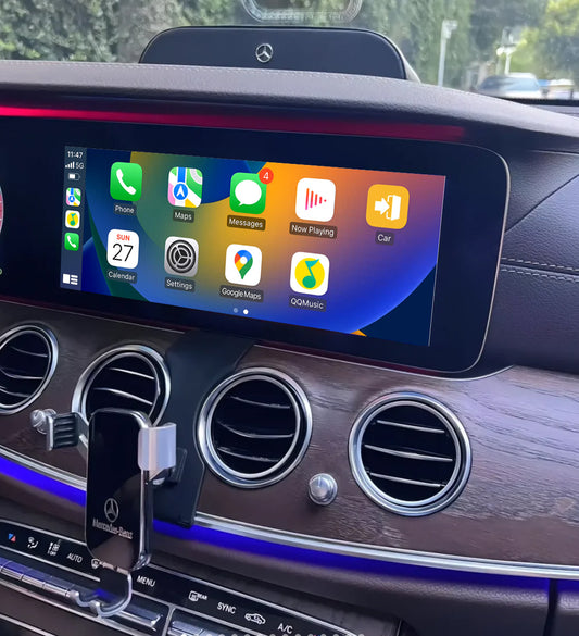 Mercedes Benz E Class 15-19 W213 Add Wireless CarPlay & Android Auto MMI Retrofit integration interface