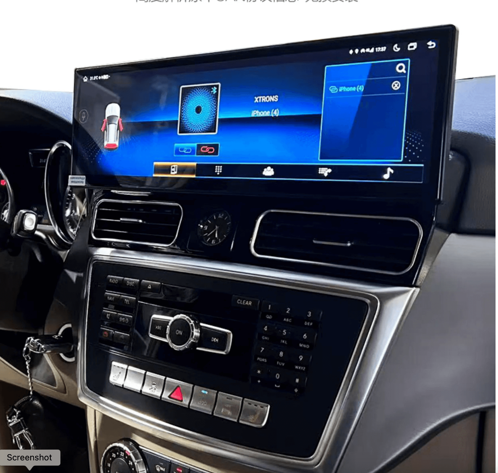 Mercedes Benz GL Class 12-16 X166 14.9" Touchscreen Upgrade Stereo Wireless CarPlay Android auto