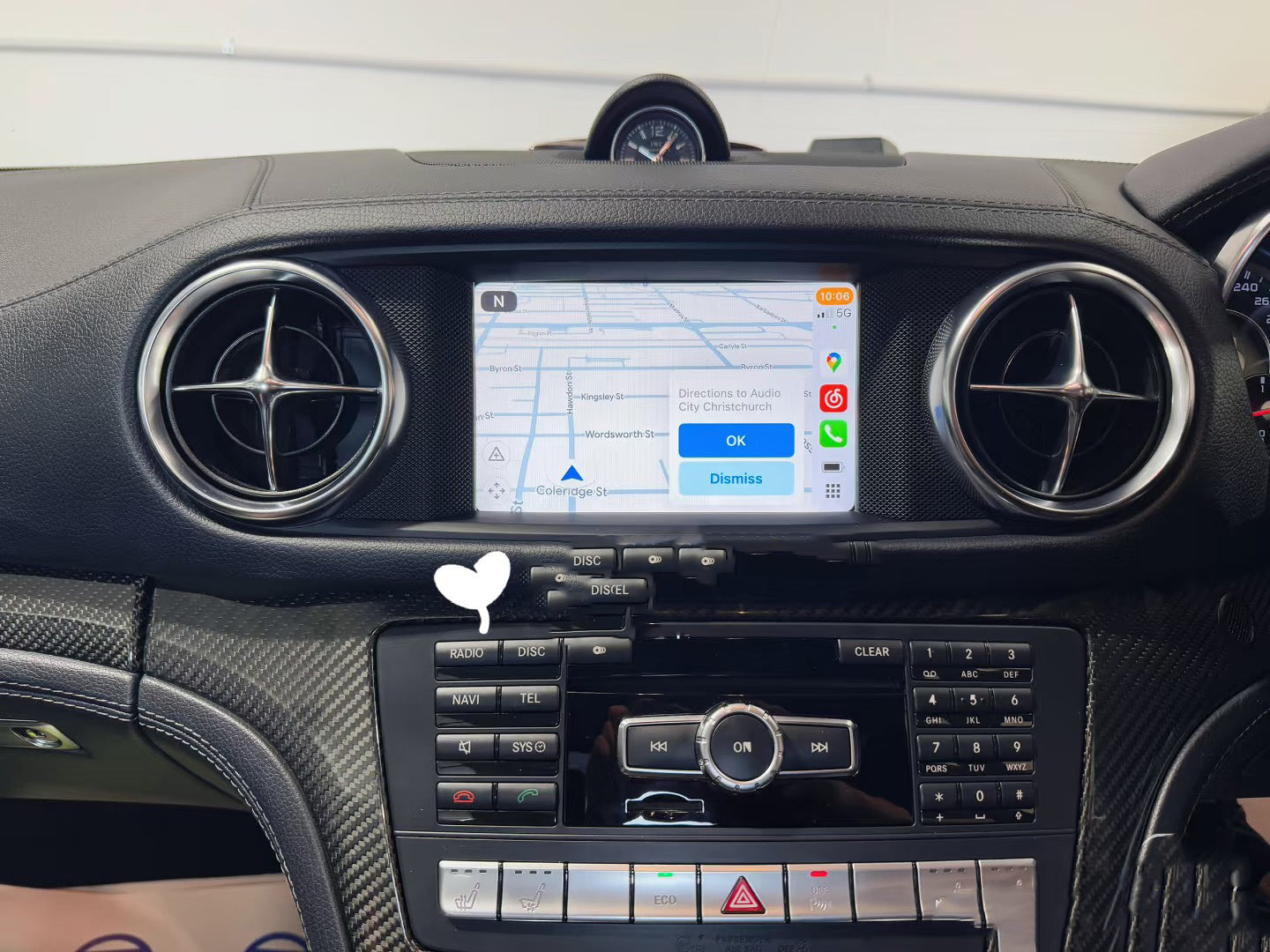 Mercedes Benz SLK Class 12-16 R172 Add Wireless Carplay & Android Auto MMI Retrofit interface Moduel