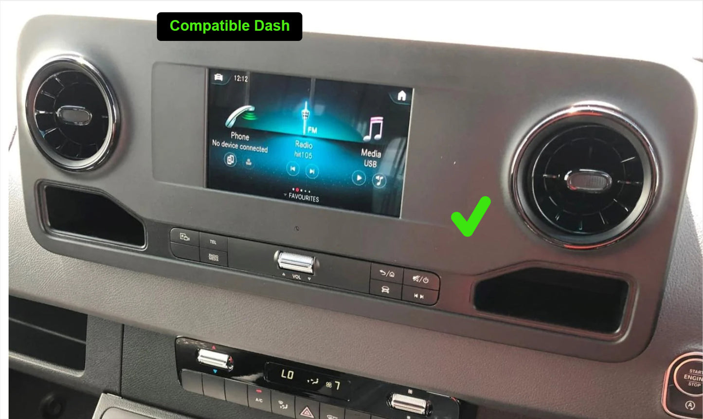Mercedes Sprinter 2018-2024 13.3" GPS Wireless Apple CarPlay Android Auto Stereo