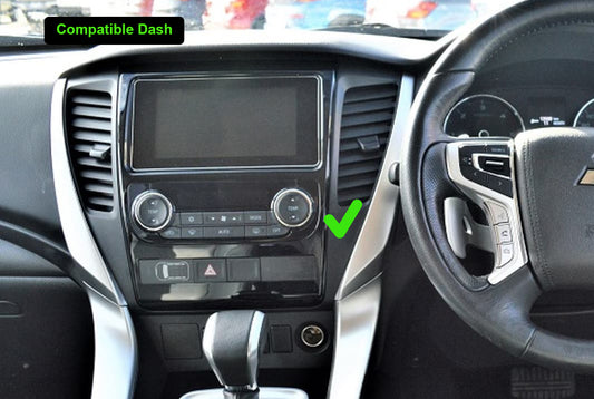 Mitsubishi Pajero sport 2015-2019 stereo facia 9 inch android  Double din 2 din fascia frame surround