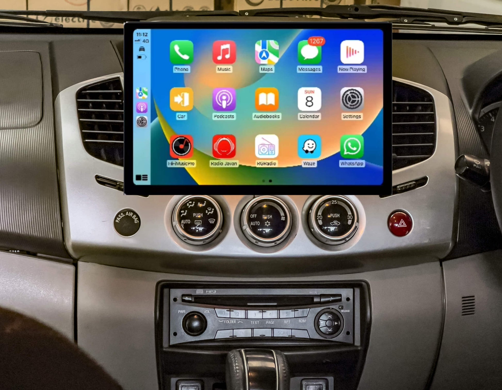 Mitsubishi Triton 2006-2016 13.3" GPS Satnav Bluetooth Stereo Wireless Apple CarPlay Android Auto