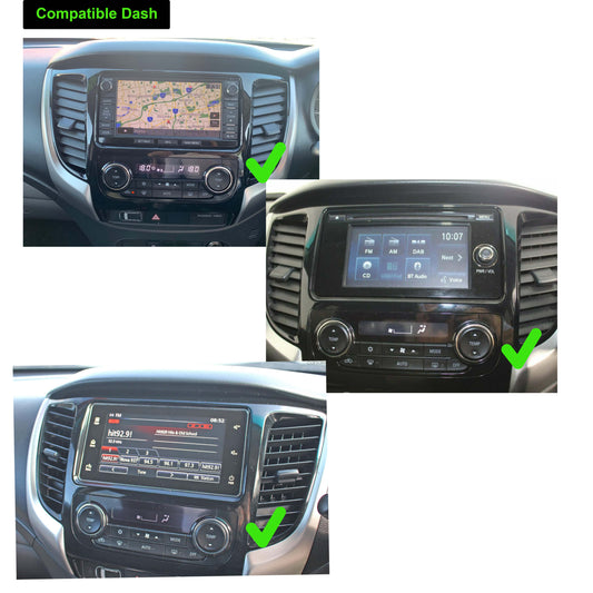 Mitsubishi Triton 2014-2015 stereo facia 9 inch android  Double din 2 din fascia frame surround