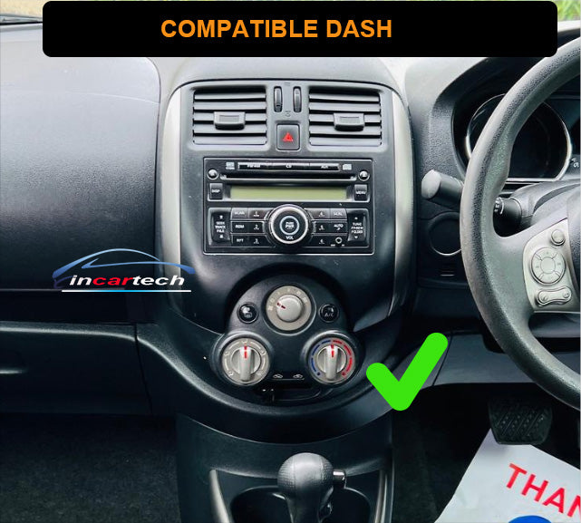 Nissan Almera 2012-2016 stereo facia suit both 9 inch android and 7 inch Double din 2 din fascia frame