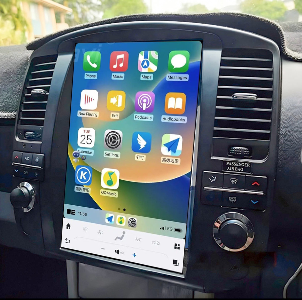 Nissan Navara D40 2011-2014 10.4 inch screen wireless carplay / Android auto upgrade