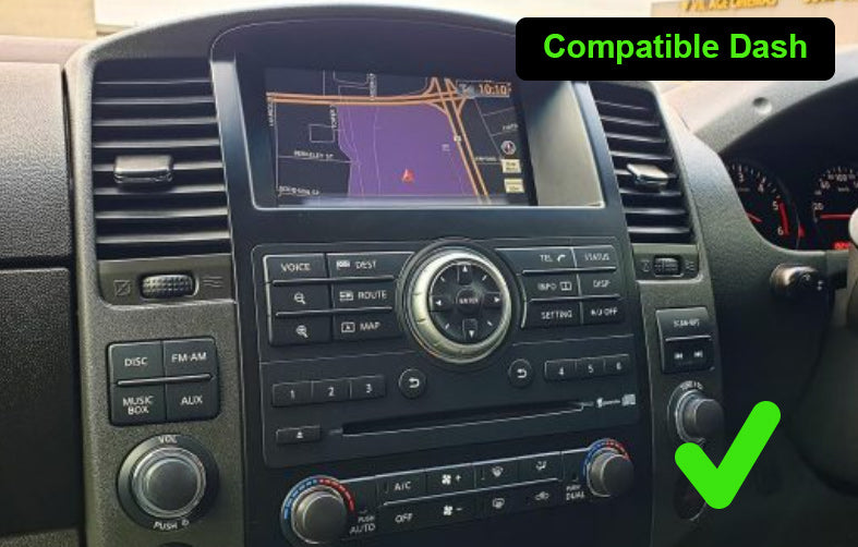 Nissan Navara D40 2011-2014 10.4 inch screen wireless carplay / Android auto upgrade