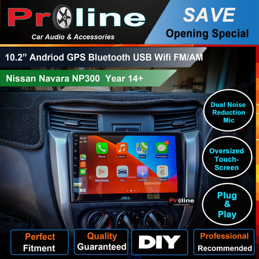 Nissan Navara NP300 D23 2014-2019 GPS Wireless Apple CarPlay Android Auto Stereo Radio