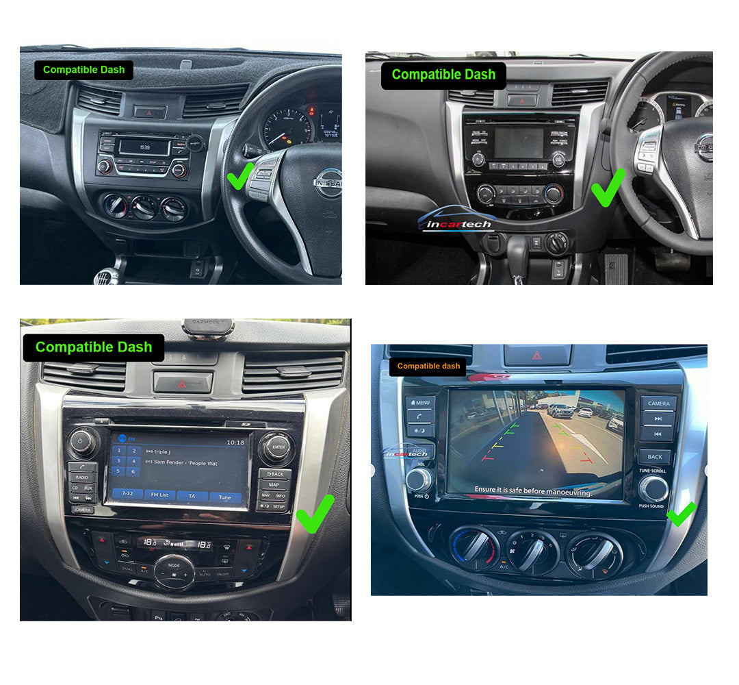 Nissan Navara NP300 D30 2014-2025 13.3" GPS Wireless Apple CarPlay Android Auto Support 360