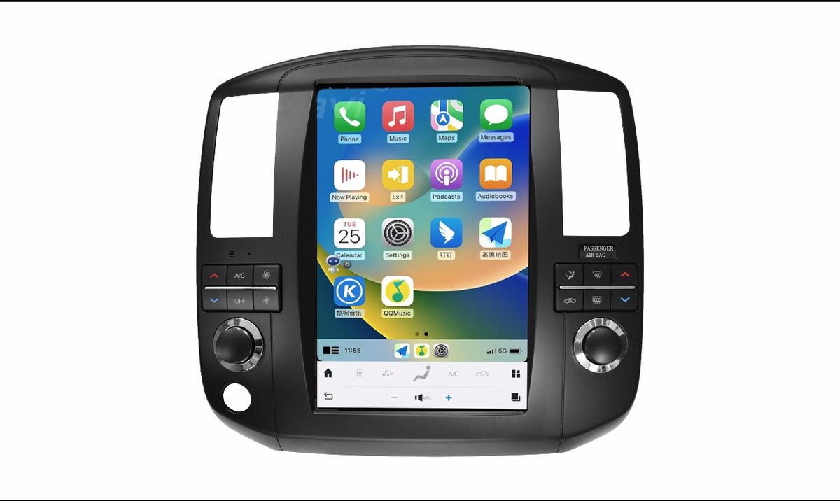 Nissan Navara Spain D40 2011-2013 10.4 inch screen wireless carplay / Android auto upgrade, 
Nissan Navara Spain D40 2011-2013 10.4 inch screen wireless CarPlay / Android Auto upgrade
