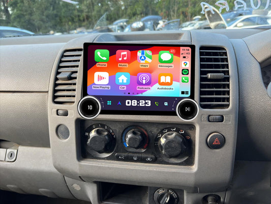 Nissan Navara Spain D40 2011-2014 9" Stereo Headunit Apple CarPlay Android Auto GPS Reverse Camera, double knob control