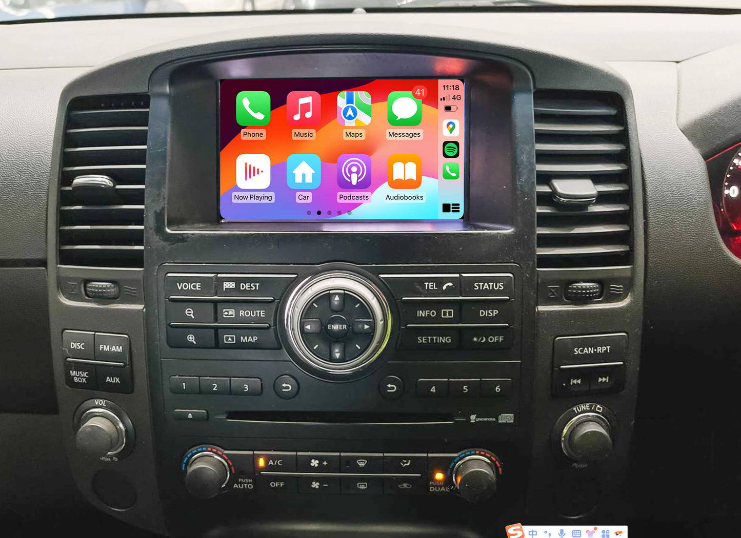 Nissan Pathfinder R51 Add Wireless CarPlay Android Auto integration Module, Nissan Navara D40 2011-2014 Add Wireless CarPlay Android Auto integration Module