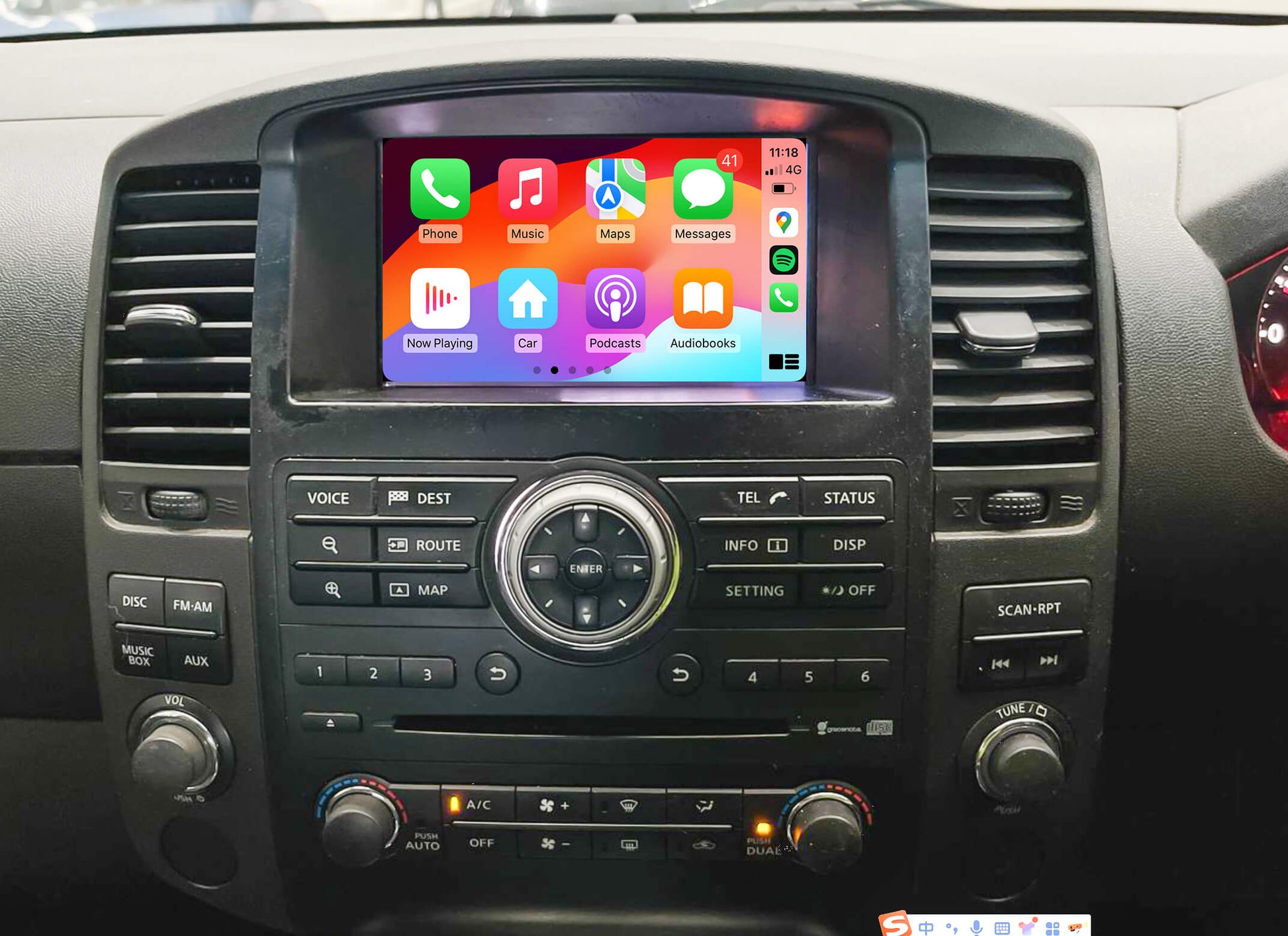Nissan Pathfinder R51 Add Wireless CarPlay Android Auto integration Module, Nissan Navara D40 2011-2014 Add Wireless CarPlay Android Auto integration Module